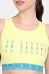 Zelocity Quick Dry Sports Bra With Removable Padding - Sunny Lime — thumbnail 5